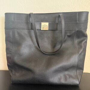 Tory Burch Black Tote with Bow Detail